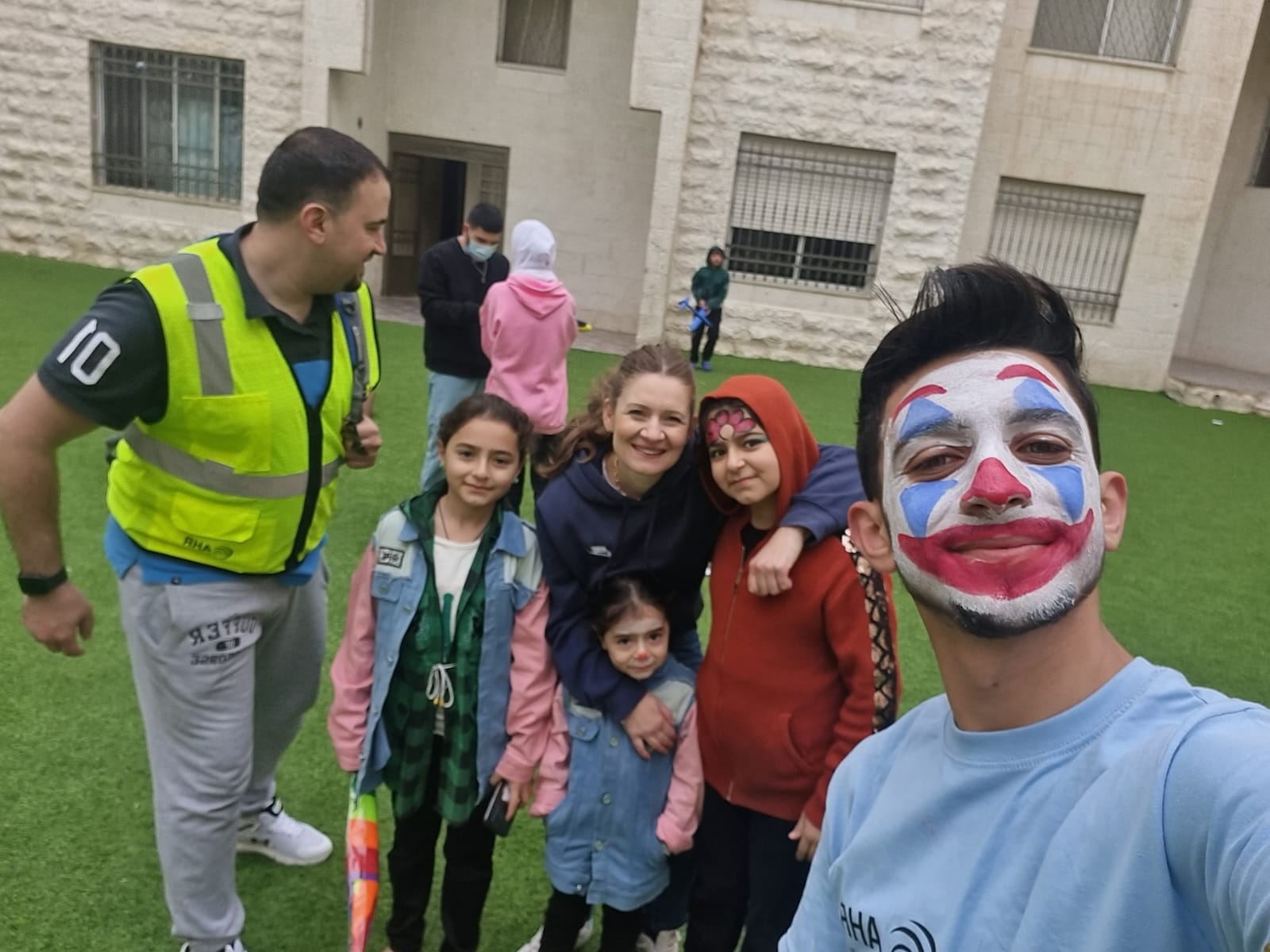 Reem Sandarusi in a group of people